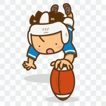 类似于ラグビーでトライする女の子のイラスト 的免费剪贴画illustac