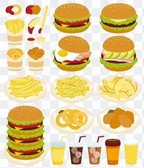 Hamburger and side menu Hamburger and side menu