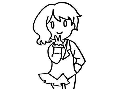 Neutral child / line drawing Neutral child / line drawing