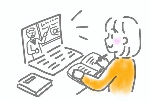Girls taking online lessons Girls taking online lessons