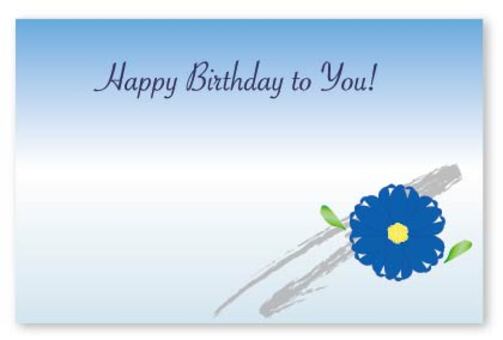 Adult floral birthday card Adult floral birthday card