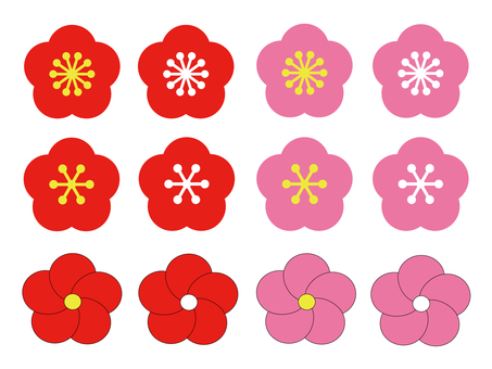 Plum blossom set Plum blossom set