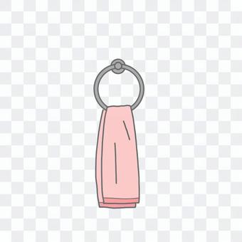 Towel hanger pink (color, transparent) Towel hanger pink (color, transparent)