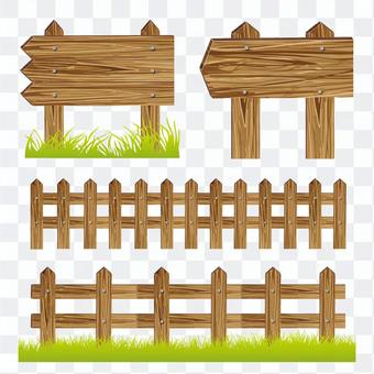 Wood board / wooden fence Wood board / wooden fence