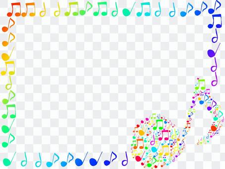 Colorful note frame Colorful note frame