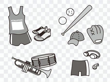 Club activity motif Club activity motif
