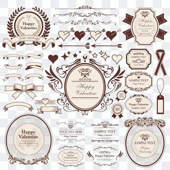 Border frame / Valentine frame / label Border frame / Valentine frame / label