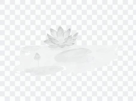 Lotus flower watercolor black and white Lotus flower watercolor black and white