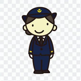 A station attendant A station attendant