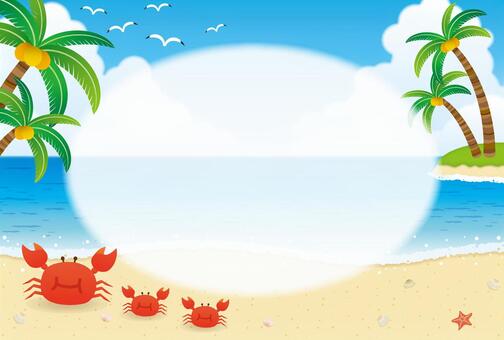 Summer sea frame Summer sea frame