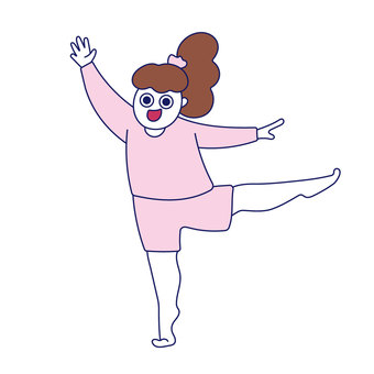 Standing on one leg Standing on one leg