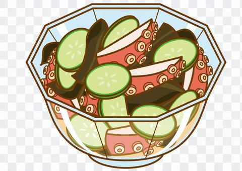 Octopus and cucumber vinegar-4c Octopus and cucumber vinegar-4c