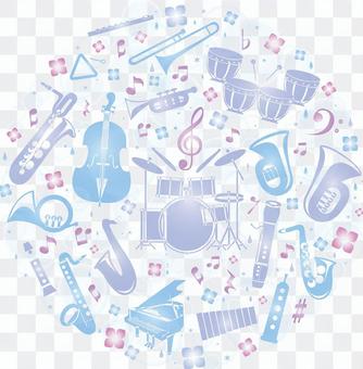 Musical instrument set for June concert Musical instrument set for June concert