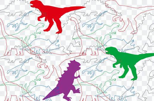 Dinosaur stitch overall pattern-02 Dinosaur stitch overall pattern-02