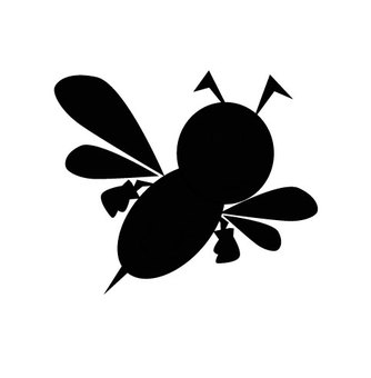 Bee silhouette Bee silhouette