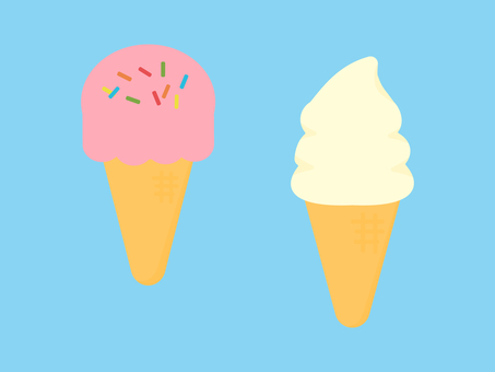 Simple and cute ice cream Simple and cute ice cream