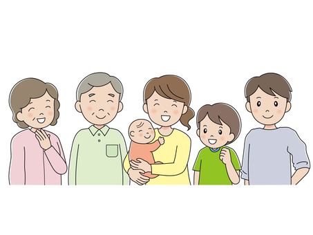 Three generation family with a smile Three generation family with a smile