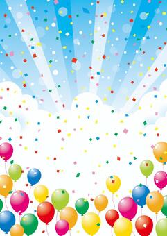 Balloons and sky_background material 04 Balloons and sky_background material 04