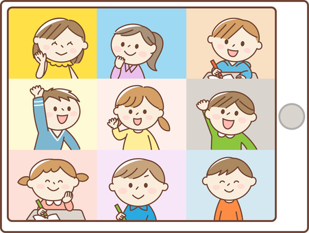 Online lessons on tablets Online lessons on tablets