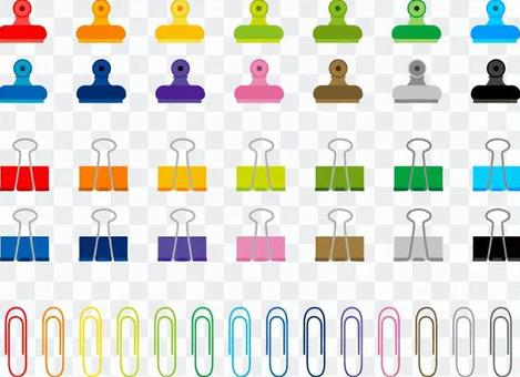 Three sets of clips Three sets of clips