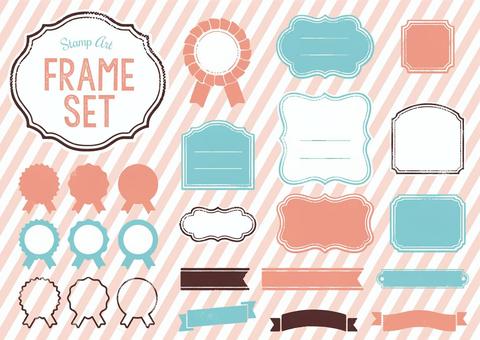 Stamp art frame set Stamp art frame set
