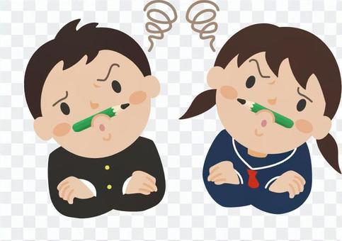 Junior high school students (worrying) Junior high school students (worrying)
