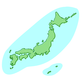 Simple map of Japan Simple map of Japan