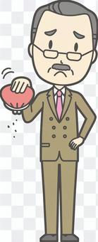 中年男性ヒゲ-043-全身 中年男性ヒゲ-043-全身