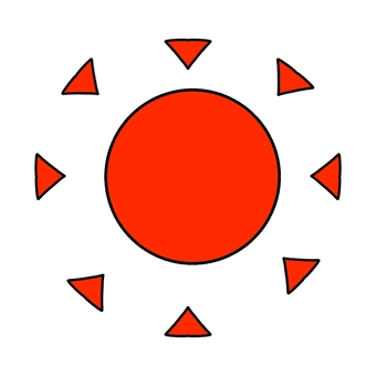 Illustration of the sun Illustration of the sun