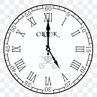Clock 5 o'clock 17 o'clock Clock 5 o'clock 17 o'clock
