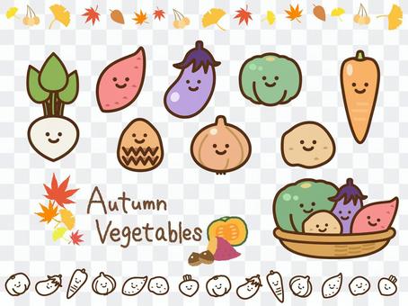 Autumn vegetable icon (with face) Autumn vegetable icon (with face)