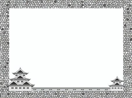 Japanese castle frame 4 Japanese castle frame 4