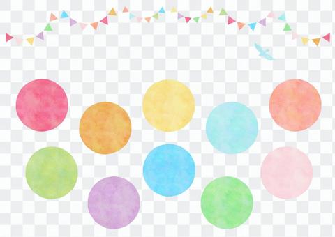 Watercolor style swatch material 1 Watercolor style swatch material 1
