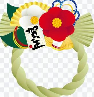 New Year's decoration tawlage frame New Year's decoration tawlage frame