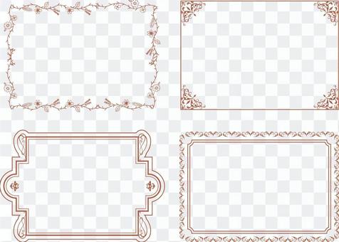 Decorative frame material Decorative frame material
