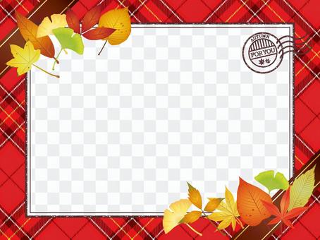 Autumn leaves · Autumn leaves check Letter frame 1 Autumn leaves · Autumn leaves check Letter frame 1
