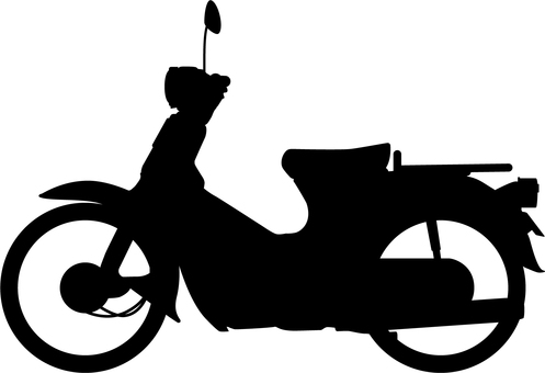 Business bike_silhouette facing left Business bike_silhouette facing left