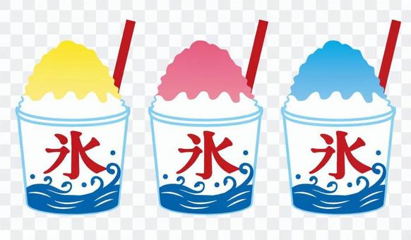 Shaved ice with cup Shaved ice with cup