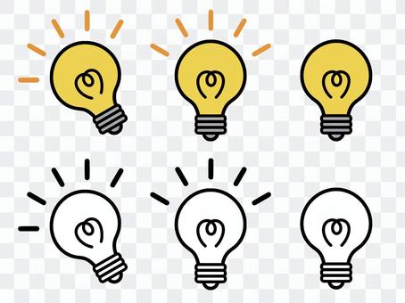 Light bulb electric inspiration set Light bulb electric inspiration set