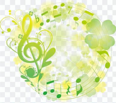 Yellow Green elegant sound symbol Symbol Design frame Yellow Green elegant sound symbol Symbol Design frame