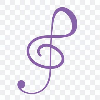 Handwritten treble clef Handwritten treble clef