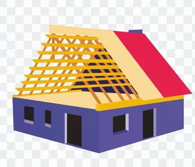 House under construction House under construction