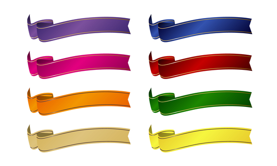 8-color ribbon set 8-color ribbon set