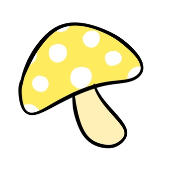 Polka dot mushroom yellow Polka dot mushroom yellow