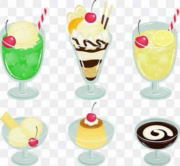 Retro coffee shop set Retro coffee shop set
