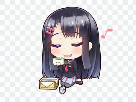 Black hair uniform girl _ F 3 Black hair uniform girl _ F 3