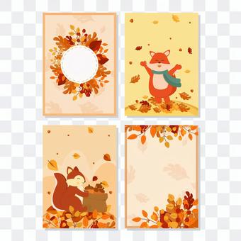 Autumn winter template Autumn winter template