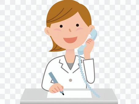 60605. Women in white, telephone 60605. Women in white, telephone