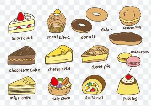 Cake sweets set Cake sweets set