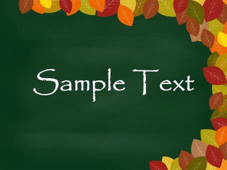 Autumn's blackboard material Autumn's blackboard material
